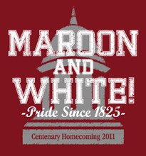 Maroon & White Homecoming Logo