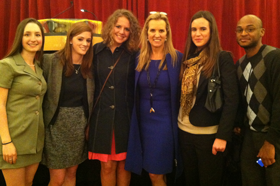 Centenary students with Kerry Kennedy