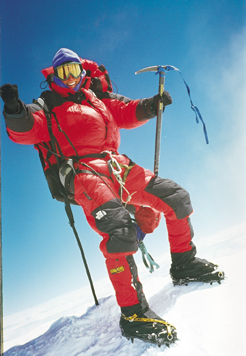 Joby Ogwyn '97 Atop Mt. Everest